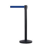 Freestanding Retractable Barrier Stell, Plastic 5 cm Black, Blue Pack of 2