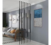 Freestanding Room Divider No Drilling Privacy Screen for Room Separation, Adjustable 53-118 inch, Heavy Duty Partition Separator Post, Wall Alternative for Home Office