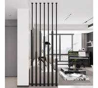 Freestanding Room Divider Partition Screen - Adjustable Height for Privacy in Office, Home, and Hotel Settings