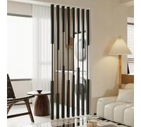 Freestanding Room Divider Partition with Adjustable Feet for Open Space Privacy and Decor