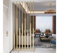 Freestanding Room Divider Partition, Wrought Iron Floor to Ceiling Privacy Screen for Entrance, Balcony, Study