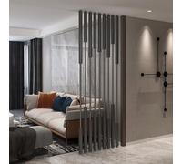 Freestanding Room Divider Privacy Screen, Floor to Ceiling Partition for Studio Apartment, Office, and Home Separation