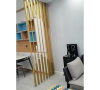 Freestanding Room Divider Privacy Screen, Floor to Ceiling Separation for Entrance Hall and Dining Room Partition