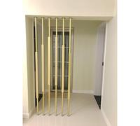 Freestanding Room Divider Screen, Floor to Ceiling Privacy Partition for Indoor Hallway Office Decor, Metal Columnar Panel, 290cm