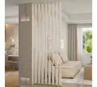 Freestanding Room Divider Screen, Square Partition for Office and Bedroom Separation, Creative Decorative Column Wall