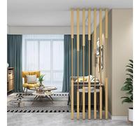 Freestanding Room Partition Column Set - Metal Room Divider for Restaurant Entrance, Balcony Decor, and Space Separation