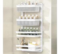 Freestanding Shower Caddy Industrial Extendable Plant Stand Corner Wall Shelf for Bedroom & Kitchen Storage Stable Above Toilet Home Decor Solution