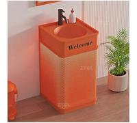 Freestanding Sink, Modern Luxury Bathroom Basin, Industrial Vanity for Commercial Spaces, Iron Construction, Elegant and Functional Design