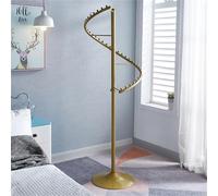 Freestanding Spiral Clothing Rack - Portable 360° Rotating Metal Garment Hanger for Bedroom, Living Room, or Store Display