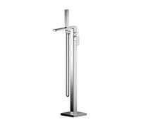 Freestanding Square Bath Shower Mixer Tap - Chrome