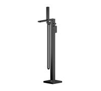 Freestanding Square Bath Shower Mixer Tap - Matt Black