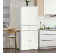 Freestanding Tall Kitchen Cupboard Storage Cabinets with Drawer and 3 Adjustable Shelves for Dining Room