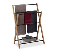 Freestanding towel rack 4 Rails Metal Frame Freestanding Towel Holder Compact