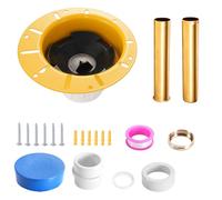 Freestanding Tub Drain Kit, Bathtub Drain Rough-in Kit with PVC Adapter and Brass Tail Pipes, Compatible with Freestanding Bathtub Drain, Floor Mounted Bathtub and Copper Bathtub