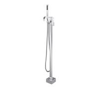 Freestanding Tub Filler Floor Mount Bathtub Faucet Floor Mounted with Swivel Spout, for Bathroom(Chrome)