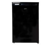 Igenix IG155B Freestanding Under Counter Fridge With 2 Adjustable Shelves, 1 Salad Drawer, 3 Door Shelves, Reversible Door, 95 Litre Capacity Fridge, 14 Litre Ice Box, 55 cm Wide, Black