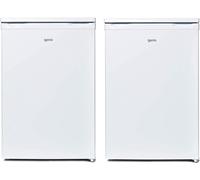 Freestanding Under Counter Larder Fridge & Freezer Set, White, Igenix IGFRW