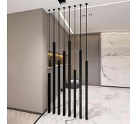 Freestanding Wall Privacy Partition Column, Iron Screen Room Divider Post Adjustable Height, Modern Entry Space Separator Pillars Floor to Ceiling 5/8pcs(5pcs-A,120cm/47in/3.9ft)