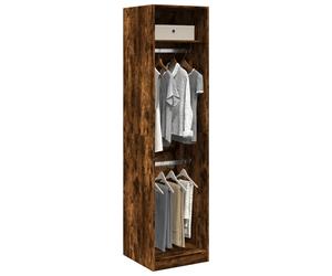 Freestanding Wardrobe Engineered Wood Clothes Storage Bedroom Furniture