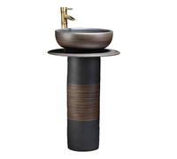 Freestanding Wash Basin Pedestal Sink, Vintage Ceramic Pedestal, Bathroom Floor Standing