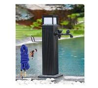 Freestanding Water Column Faucet with Solar Light 44.6in Vertical Garden Water Spigot Outdoor AntiFreeze Irrigation System Ideal for Garden and Landscape Use