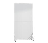 Freestanding White Pegboard Display Stand with Casters Floor-Standing Retail for Supermarkets Shopping Malls and Home Use - Versatile Display Solution