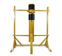 Freestanding Wing Chun Wooden Dummy with Tripod Base Solid Wood Mook Yan Jong for Martial Arts Training Adjustable Height Wooden Training Dummy 3 Colours Available(Yellow)