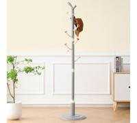 Freestanding Wooden Coat Rack with 8 Hoo Slish Entryway Hall Tree for Hats Coats and Clothes Sto Ideal for Bedroom Hallway and Closet