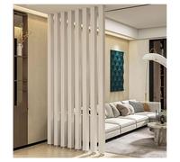 Freestanding Wooden Room Divider Floor to Ceiling Partition Panel for Offices Restaurants & Home Decor Stylish Hollow Slats for Stairways & Porches (4 Roots 155cm/61in)