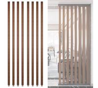 Freestanding Wooden Slat Room DividerModern FloortoCeiling Privacy Screen for Offices Restaurants & Entrances8 Pack Adjustable 70230cm Height Stylish Partition Solution