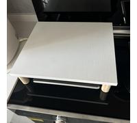Freestanding Wooden Stove Cover Table White, Wood Countertop Noodle Board Stove Covers, Induction Hob Stove Guard for Expanding Kitchen Space(80x60x8cm (31.5x23.6x3.1in))