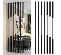 Freestanding Wrought Iron Privacy Screen - Floor-to-Ceiling Room Divider for Enhanced Spatial Zoning in Entryways, Offices, and Homes