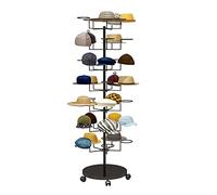 FreestandingHat Display Stand on Wheels Rack for Hats Wigs Cowboy Hats Baseball CPerfect for Retail Stores nizing & Showcasing