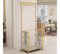 FreestandingWhite Metal Umbrella Stand with Removable Water TrayCoat & Hat Rack with Hoo for Entryway & Home nizat & Chic Design
