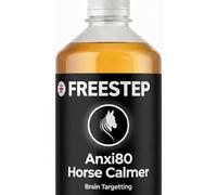 Freestep Anxi80 Liquid Calmer for Horses | Brain Targeting Herbal Calming Supplement for Stress Anxiety Travel Competition | Fast Acting Horse Calmer or Daily Behaviour Support
