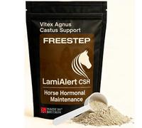 Freestep LamiAlert CSH | Natural Veteran Horse Support | Chasteberry Vitex Agnus Castus & Boswellia Powder | Senior Pony Hormonal Health Maintenance | Magnesium for Horse Grazing Management