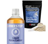 Freestep Liquid Composure with Composure Powder for Horses, Fast Acting & Daily Calming Support, Magnesium, Chamomile & Vitex, Non Sedative, Molasses Free