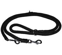 Freestyle Adjustable Strong Police Style Double Leash Dog Walker Coupler Dog Training "Rope" Lead Multi Functional Adjustable (1.0, Black)