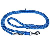 Freestyle Adjustable Strong Police Style Double Leash Dog Walker Coupler Dog Training "Rope" Lead Multi Functional Adjustable (1.0, Blue)