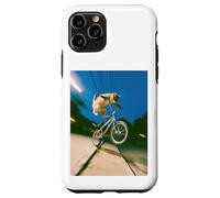 Freestyle Bicycle Riding Cat Street Trick Case for iPhone 11 Pro