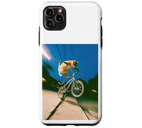 Freestyle Bicycle Riding Cat Street Trick Case for iPhone 11 Pro Max