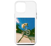 Freestyle Bicycle Riding Cat Street Trick Case for iPhone 12 Pro Max