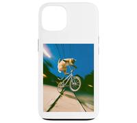 Freestyle Bicycle Riding Cat Street Trick Case for iPhone 13