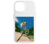 Freestyle Bicycle Riding Cat Street Trick Case for iPhone 14