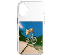 Freestyle Bicycle Riding Cat Street Trick Case for iPhone 16