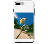 Freestyle Bicycle Riding Cat Street Trick Case for iPhone 7 Plus/8 Plus