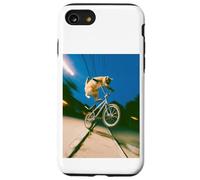 Freestyle Bicycle Riding Cat Street Trick Case for iPhone SE (2020) / 7/8