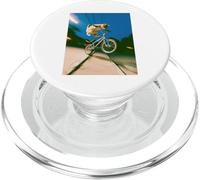 Freestyle Bicycle Riding Cat Street Trick PopSockets PopGrip for MagSafe