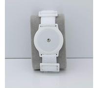 Freestyle Libre 1/2 Sensor Armband Holder - Super Soft Elastic Fabric - White Strap (White)