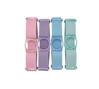 Freestyle Libre 1/2 Sensor Strap, CGM Strap, Adjustable Armband, Translucent Colours, Adhesive Free (Pink)